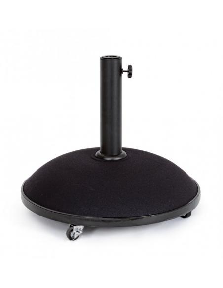 Umbrella base with wheels 50kg black - BIZZOTTO berry