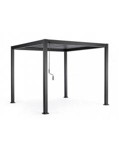 3x3 anthracite pergola - BIZZOTTO ocean