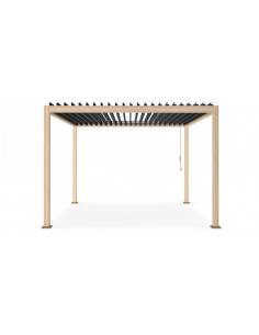 Pergola 3.6x3.6 brown- anthracite - BIZZOTTO ocean