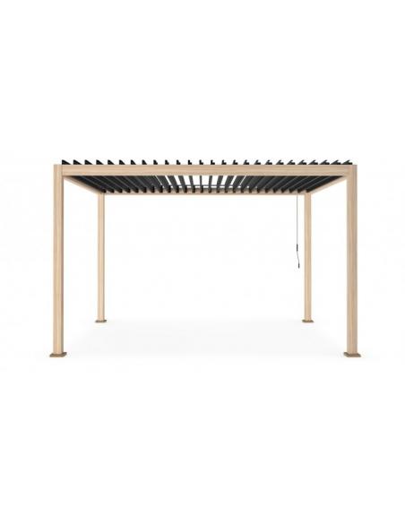 3x4 brown pergola - anthracite - BIZZOTTO ocean