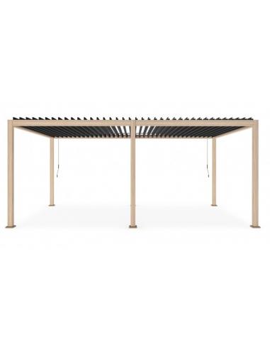 Pérgola 3.6x6 marrón- antracita - Bizzotto ocean