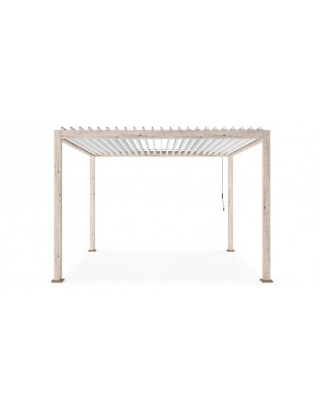 Pérgola 3.6x3.6 rustic-blanco - Bizzotto ocean