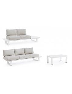 Corner sofa set with white cushion - BIZZOTTO konnor 2