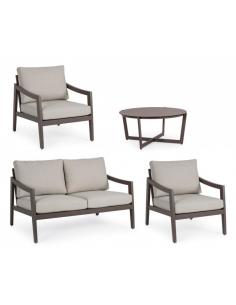 Conjunto con cojín marrón yk14 - Bizzotto sirenus 2