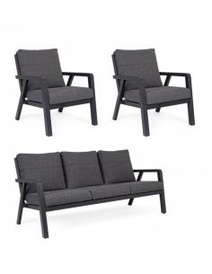 Set with anthracite cushion jx55 - BIZZOTTO truman 2