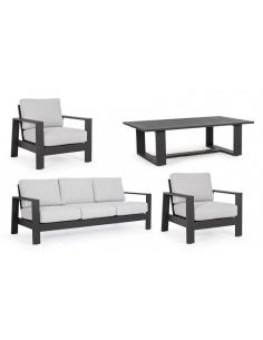 Conjunto con cojín antracita yk13 - Bizzotto baltic 2