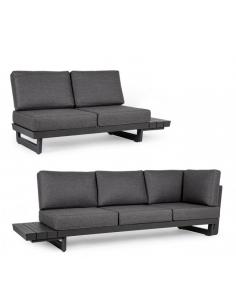 Conjunto rinconera con cojín antracita w - Bizzotto infinity 2