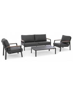 2 + 3 seater sofa with anthracite cushion - BIZZOTTO jalisco 2