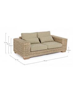 2 + 3 seater sofa with cushion - BIZZOTTO leandro 2
