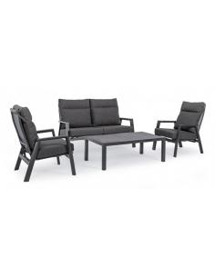 Anthracite recliner with cushion jx55 - BIZZOTTO kledi 2