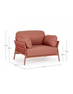 Sierra qs21 armchair with cushion - BIZZOTTO pardis 2