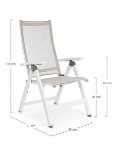 Sillón reclinable gris gk50 - Bizzotto cruise 2