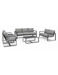 Anthracite yk13 armchair with cushion - BIZZOTTO merrigan 2