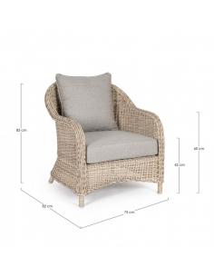 Sillón con cojín new - Bizzotto aditya 2