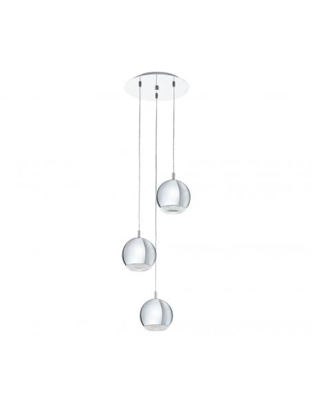 EGLO 95913 - CONESSA LED pendant lamp in Chrome Steel and Acrylic