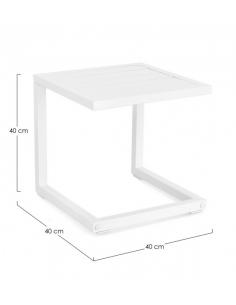 40x40 white ld30 table - BIZZOTTO hilde 2