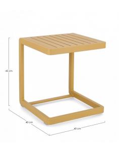 Mesita aux 40x40 mostaza - Bizzotto konnor 2