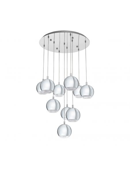 EGLO 95914 - CONESSA LED pendant lamp in Chrome Steel and Acrylic