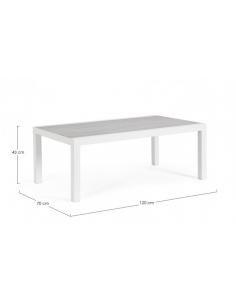 Aux side table 120x70 white jx11 - BIZZOTTO kledi 2