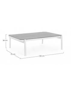 Coffee table 120x75 white wg20 - BIZZOTTO Florence 2