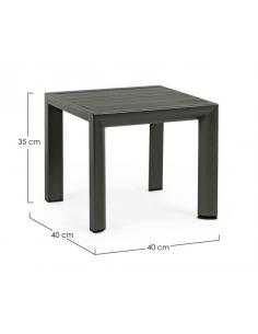 Mesita 40x40 antracita gk52 - Bizzotto cruise 2