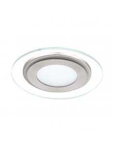 EGLO 95932 - PINEDA 1 Lámpara Empotrable LED en Acero, plástico blanco, níquel-mate y Acrílico