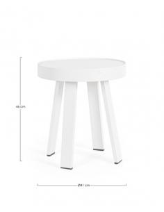 White aux side table qs20 d41 - BIZZOTTO spyro 2