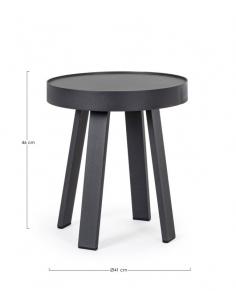 Aux anthracite side table qs22 d41 - BIZZOTTO spyro 2