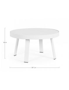 White aux side table qs20 d71 - BIZZOTTO spyro 2