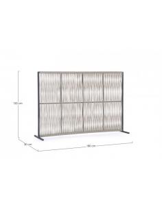 Biombo antracita qs22/beige 180x120 - Bizzotto paxson 2