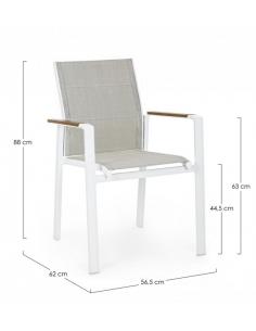 C-br white sj60 chair - BIZZOTTO kubik 2