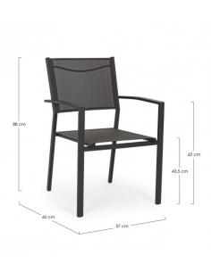 Silla c-br antracita lh32 - Bizzotto hilde 2