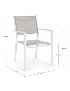 Cloud ld30 c-br chair white - BIZZOTTO hilde 2