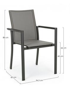 Silla c-br antracita cx23 - Bizzotto konnor 2