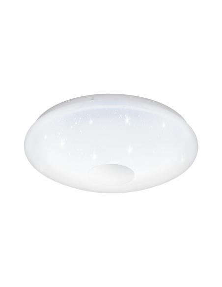 EGLO 95972 - VOLTAGO 2 LED ceiling light in white steel and acrylic with glass effect