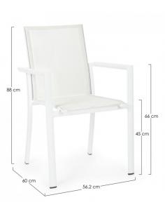 C-br white chair cx21 - BIZZOTTO konnor 2