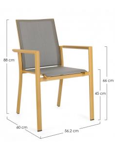 Silla c-br mostaza - Bizzotto konnor 2