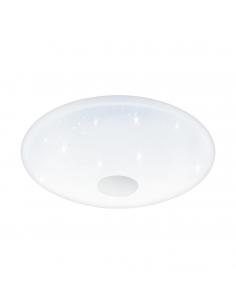 EGLO 95973 - VOLTAGO 2 LED Ceiling Light in White Steel and Acrylic with Glass Effect