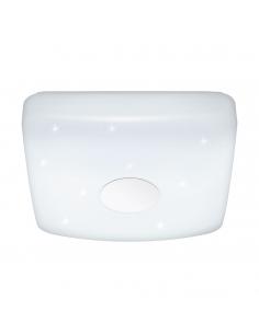 EGLO 95974 - VOLTAGO 2 LED ceiling light in white steel and acrylic with glass effect