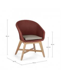 c-br chair with scarlet cushion - BIZZOTTO coachella 2