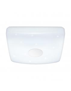EGLO 95975 - VOLTAGO 2 LED ceiling light in white steel and acrylic with glass effect