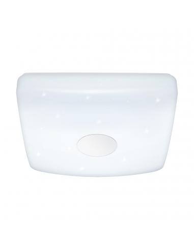 EGLO 95975 - VOLTAGO 2 LED ceiling light in white steel and acrylic with glass effect