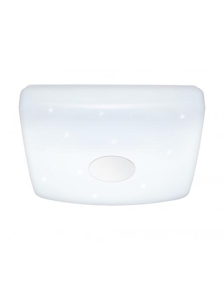 EGLO 95975 - VOLTAGO 2 LED ceiling light in white steel and acrylic with glass effect
