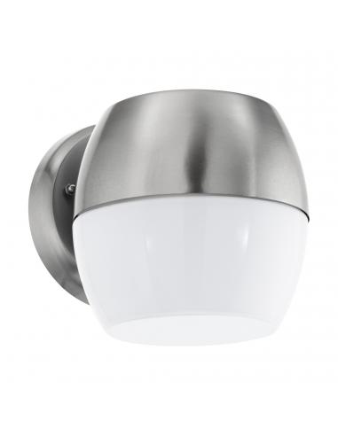 EGLO 95982 - ONCALA Outdoor LED wall light in stainless steel stainless steel and satin glass