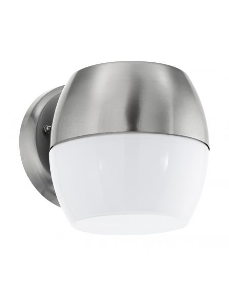 EGLO 95982 - ONCALA Outdoor LED wall light in stainless steel stainless steel and satin glass
