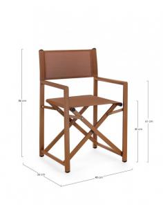 Pecan director's chair - BIZZOTTO taylor 2