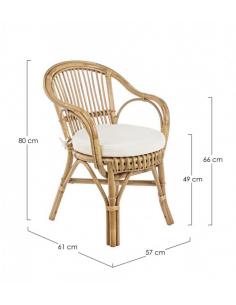 Armchair with cushion new - BIZZOTTO barina 2