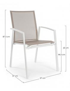 Silla c-br blanco gk50 - Bizzotto cruise 2