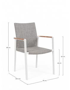 Silla c-br blanco wg20 - Bizzotto jalisco 2