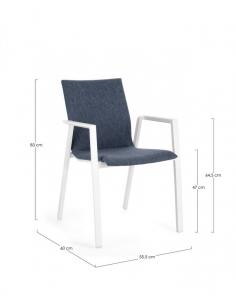 Silla c-br blanco denim jx11 - Bizzotto odeon 2